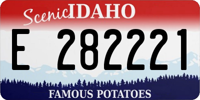 ID license plate E282221