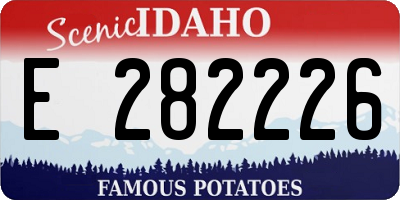 ID license plate E282226