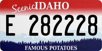 ID license plate E282228