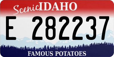 ID license plate E282237