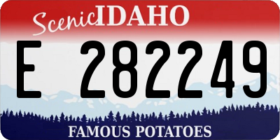 ID license plate E282249