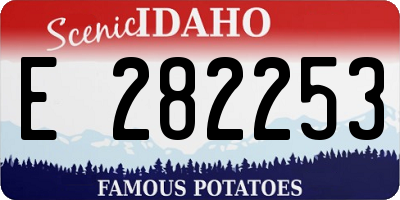 ID license plate E282253