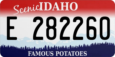 ID license plate E282260
