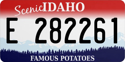 ID license plate E282261