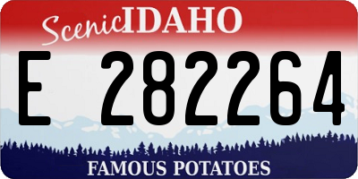 ID license plate E282264
