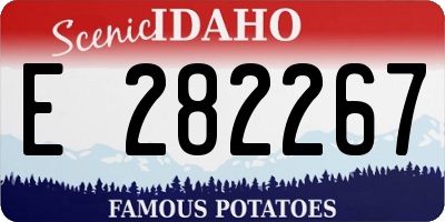 ID license plate E282267