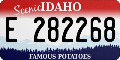 ID license plate E282268