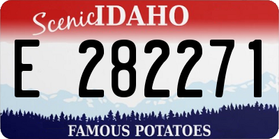 ID license plate E282271