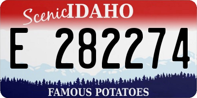 ID license plate E282274
