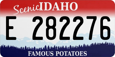 ID license plate E282276