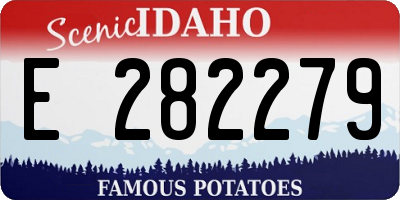 ID license plate E282279