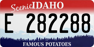 ID license plate E282288
