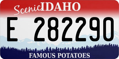 ID license plate E282290