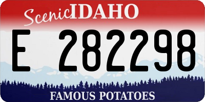 ID license plate E282298