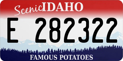 ID license plate E282322