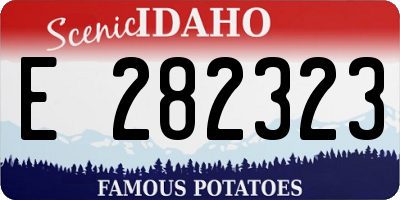 ID license plate E282323