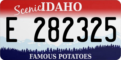 ID license plate E282325