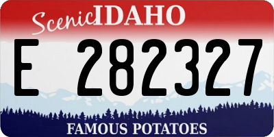 ID license plate E282327