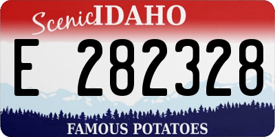 ID license plate E282328