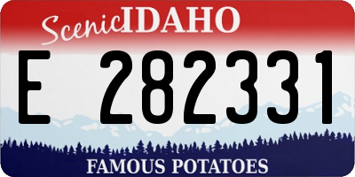 ID license plate E282331
