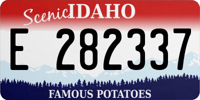 ID license plate E282337