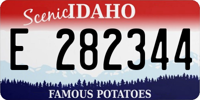 ID license plate E282344