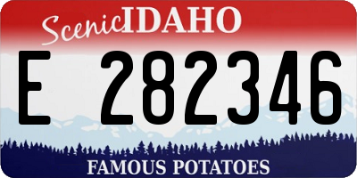 ID license plate E282346