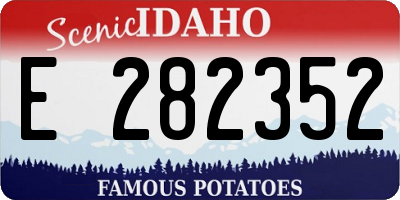 ID license plate E282352