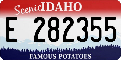 ID license plate E282355