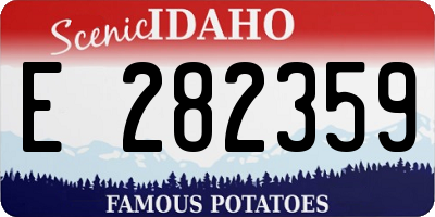 ID license plate E282359