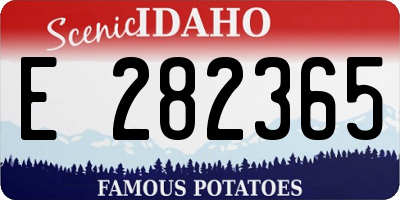ID license plate E282365