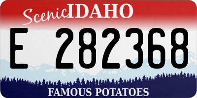 ID license plate E282368