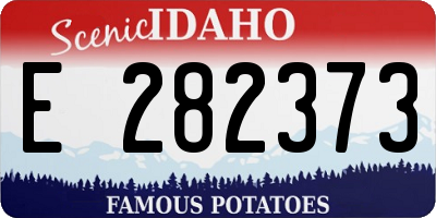 ID license plate E282373