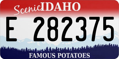 ID license plate E282375