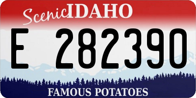 ID license plate E282390