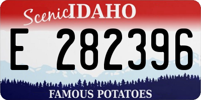 ID license plate E282396