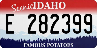 ID license plate E282399