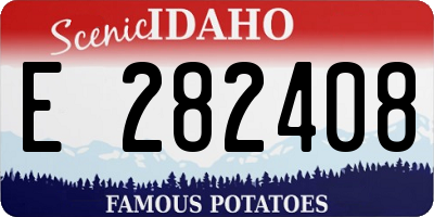 ID license plate E282408