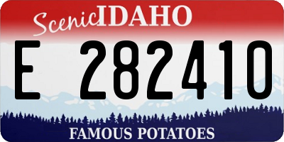 ID license plate E282410