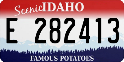 ID license plate E282413