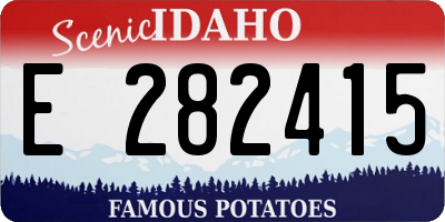 ID license plate E282415