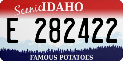 ID license plate E282422