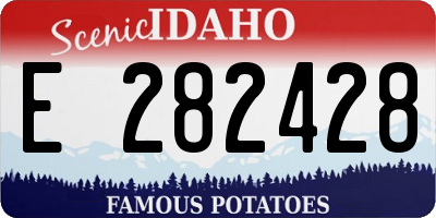 ID license plate E282428