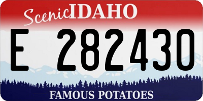 ID license plate E282430