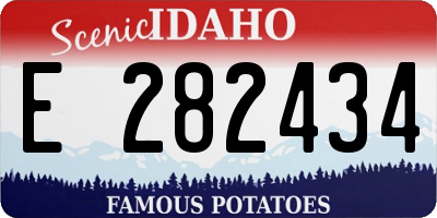 ID license plate E282434