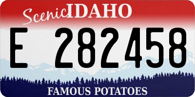 ID license plate E282458