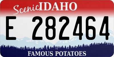 ID license plate E282464
