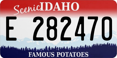 ID license plate E282470