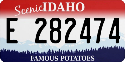 ID license plate E282474