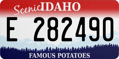 ID license plate E282490